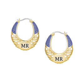 Birthstone Initial Hoops 11897 0011 f june