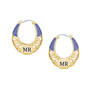 Birthstone Initial Hoops 11897 0011 f june