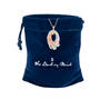 The Shimmering Sea Personalized Crystal Rose Gold Pendant 12527 0017 g giftpouch