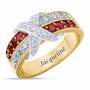 Birthstone Beauty Diamond Kiss Ring 6503 001 7 7