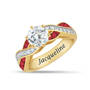 Birthstone Swirl Deluxe Comfort Ring 12031 0016 a main