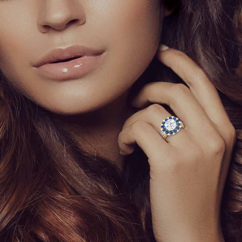 Birthstone Beauty Diamonisse Halo Ring 4924 001 3 13