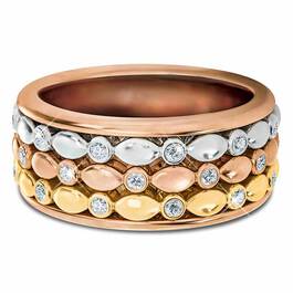 Copper Trinity Spinner Ring 4948 001 5 3