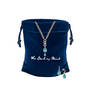 Bold & Blue Statement Pendant with FREE Matching Earrings, Bold Blue Statement Pendant Earrings 11426 0011 g gift pouch