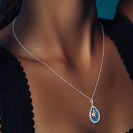 Waves of Wonder Teardrop Necklace 6718 0018 m model