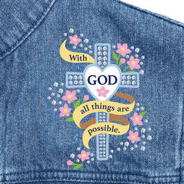 With God All Things Are Possible Personalized Denim Vested Hoodie 10506 0016 c sentiment
