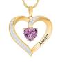 Personalized Birthstone Heart Pendant 5447 001 8 6