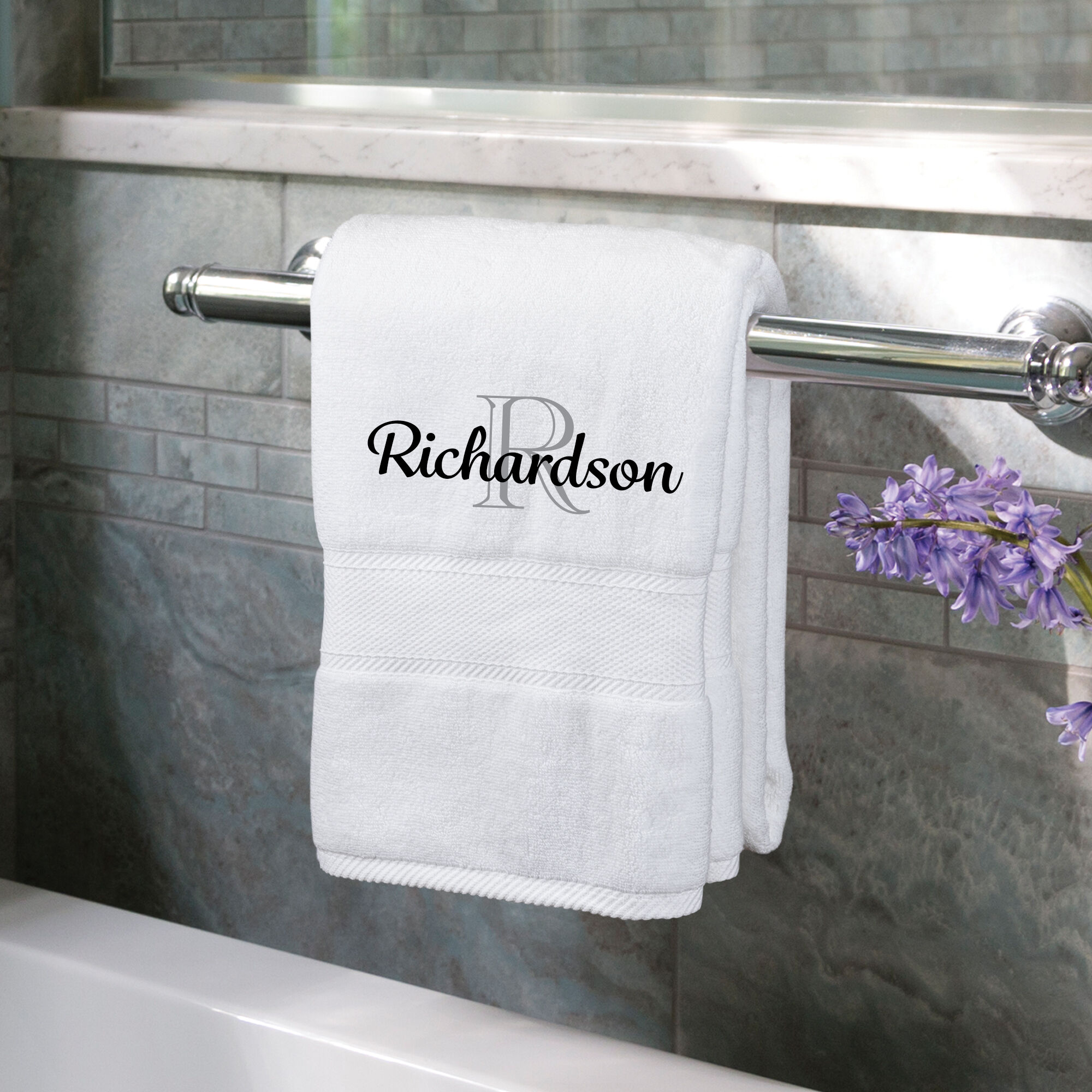 The Personalized Luxury Towel Set 10058 0034 b towel holder