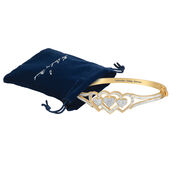 Forever Diamond Hearts Bangle 10220 0011 g gift pouch