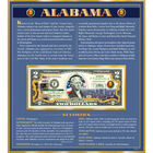 The United States Enhanced Two Dollar Bill Collection 6448 0031 a Alabama