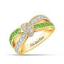 Personalized Birthstone Twist Ring, Personalized Birthstone Twist Ring 10468 0012 h august