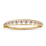 I Love You Ruby  Diamond Bangle 5291 001 5 1