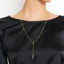 The Lavish Lariat Necklace, Forzatin Y Cable Chain with Multiple Stations 11886 0055 g model