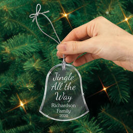 The Personalized Glass Ornament Set 10082 0018 b hand holding