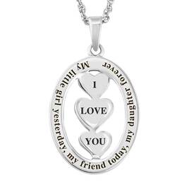 My Daughter I Love You Diamond Pendant 1140 001 7 3