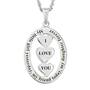 My Daughter I Love You Diamond Pendant 1140 001 7 3