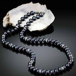 From Darkness Comes Light Black Pearl Necklace and FREE Earrings 11785 0024 d staged
