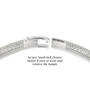 Platinum Promis Eternity Bangle 11408 0013 c clasp