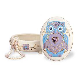 My Granddaughter Never Forget Whooo Loves You Porcelain Jewelry 6441 001 2 2