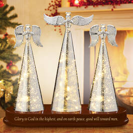 Angel Silvered Glass Figurines 6296 0018 b room
