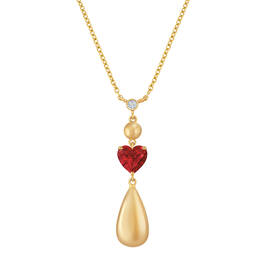 Drop of Gold Birthstone Diamond Necklace 6929 0013 g july