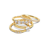 Pure Beauty Stackable Four Ring Set 11883 0017 b stacked