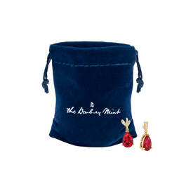 The Ruby Fire Rose Earrings 11862 0038 g giftpouch