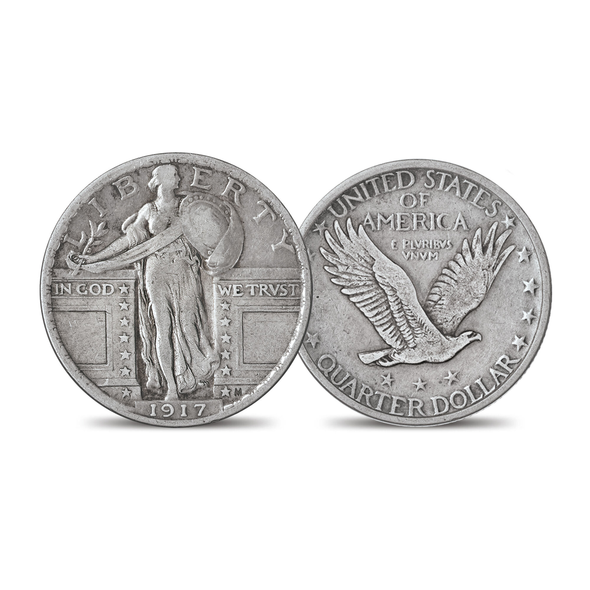 The 1917 Standing Liberty Silver Quarter Set 6811 0014 c type two