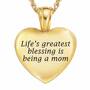 Blessed to be a Mom Diamond Pendant 1678 001 7 3
