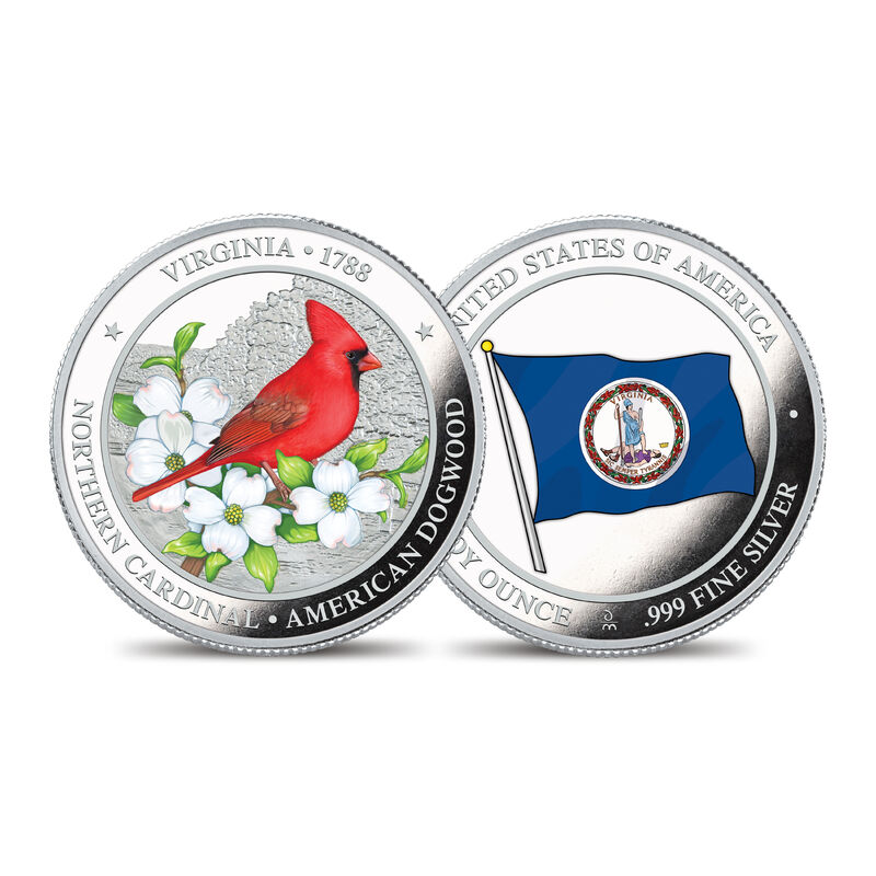 The State Bird and Flower Silver Commemoratives 2167 0088 a commemorativeVA