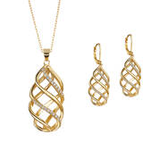 Sparkling Twist Earrings Pendant 10377 0012 a main