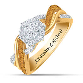 Personalized Birthstone and Diamond Ring 10751 0018 k november
