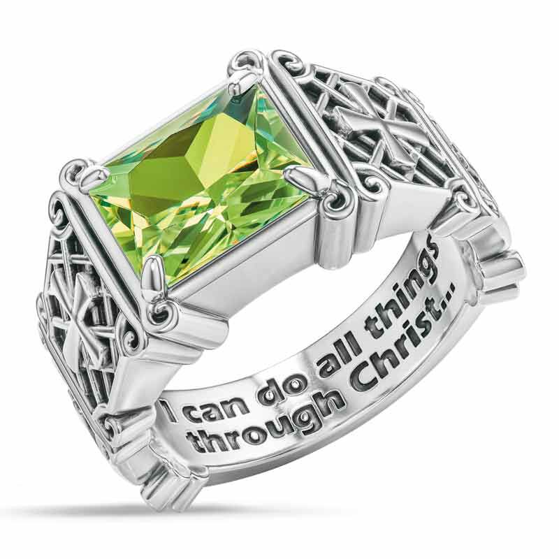 I Can Do All Things Birthstone Ring 6524 001 2 8