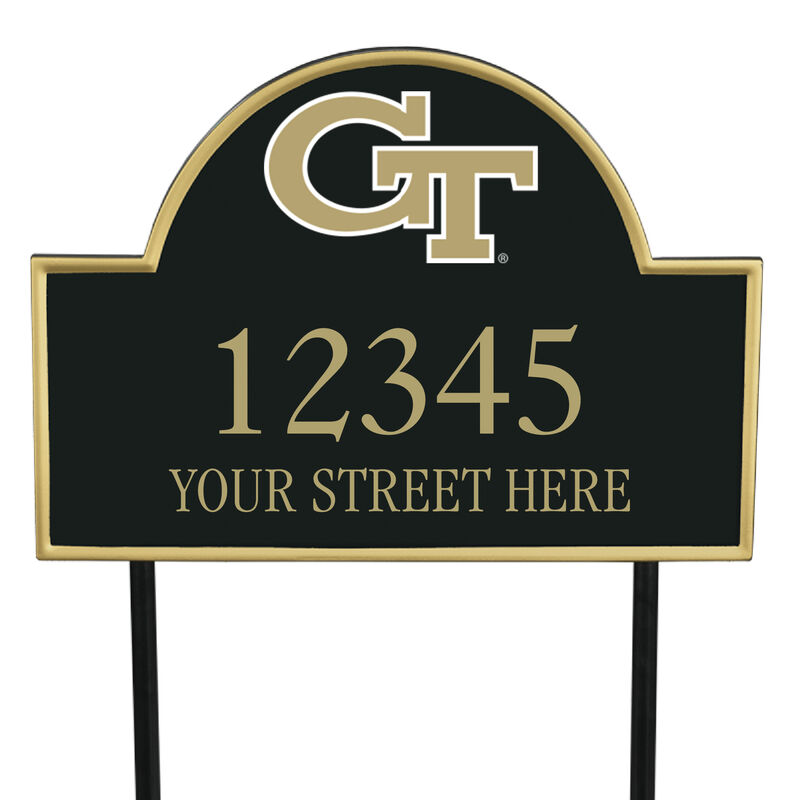 The College Personalized Address Plaque 5716 0384 b georgia Tech
