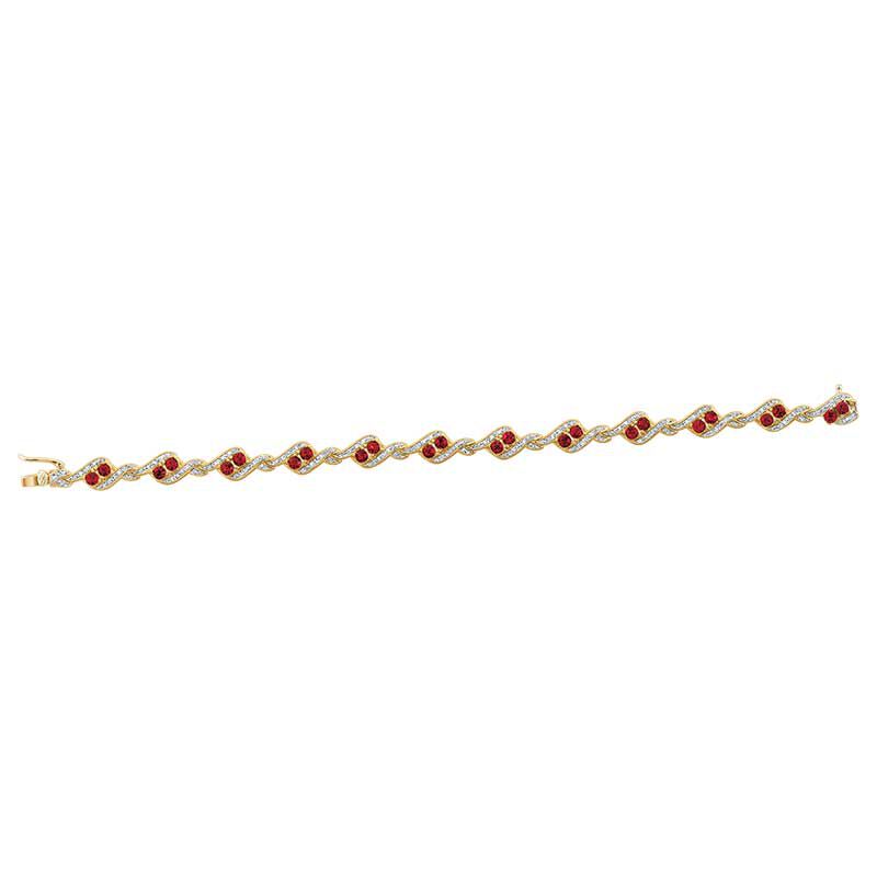 Birthstone  Diamond Bracelet 6321 001 7 13