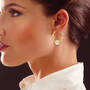 Absolute Elegance Diamond Pearl Hoops 10717 0011 m model