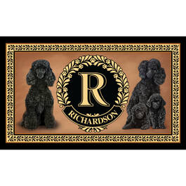 The Dog Accent Rug 6859 0033 a Poodle Black