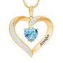 Personalized Birthstone Heart Pendant 5447 001 8 3