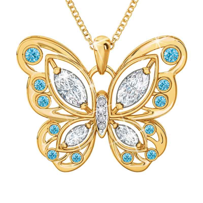 The Birthstone Butterfly Diamond Pendant 2030 001 8 3