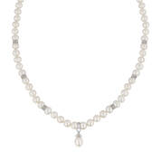 The Classic Pearl Drop Necklace 11833 0018 a main