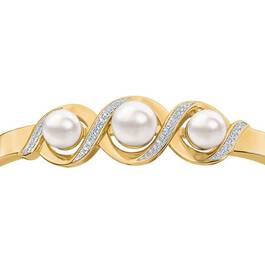 My Beautiful Wife Forever Pearl  Diamond Bracelet 6263 001 7 2