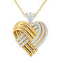 Woven Together Anniversary Heart Pendant 10134 0024 b front