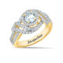 Personalized Genuine Birthstone Swirl Ring, Personalized Genuine Birthstone Swirl Ring 10904 0014 d april