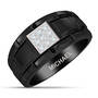 Black Steel Mens Ring 10421 0018 a main