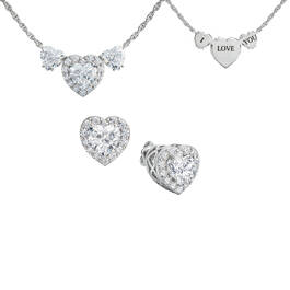 Forever I Love You Necklace with FREE Matching Earrings 11703 0015 a main