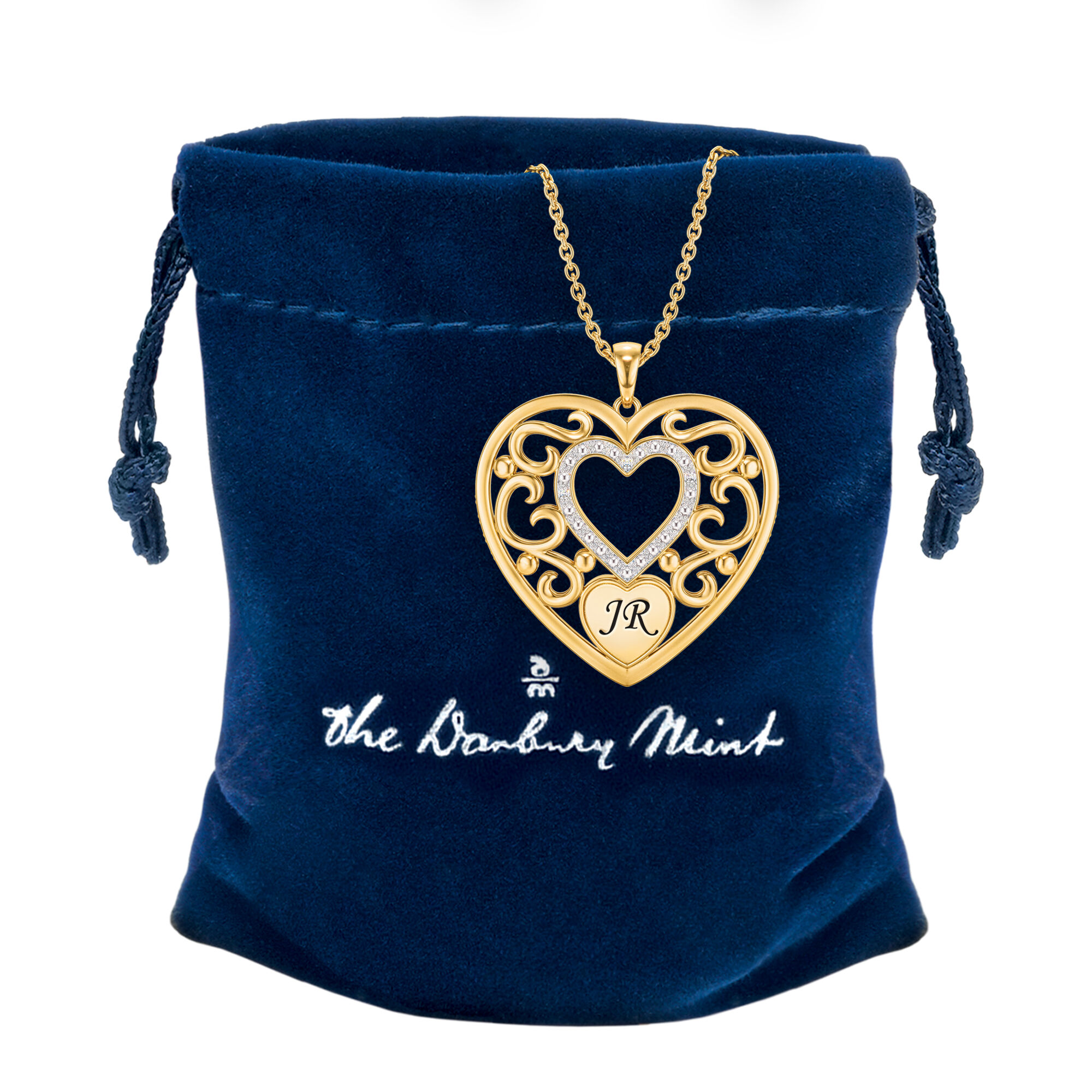 Birthstone Diamond Heart Pendant 10951 0016 p gift pouch