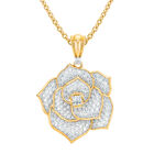 The Radiant Rose Pendant with FREE Matching Earrings 10755 0022 b pendant