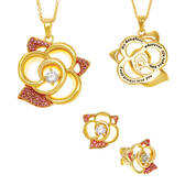 Always in Bloom Daughter Pendant with FREE Matching Earrings 11962 0011 a main