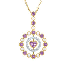 Love Embrace Birthstone Diamond Necklace 6928 0014 f june