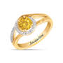 November Birthstone Diamond Swirl Ring 11760 0114 a main